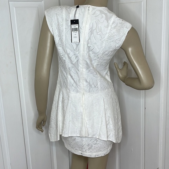 BCBGMAXAZRIA ISABEL DRAPED SIDE PEPLUM DRESS - Picture 7 of 12